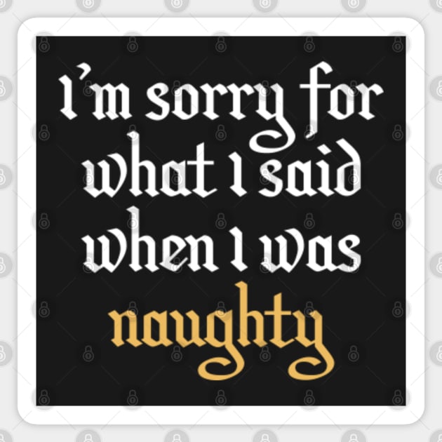 Naughty Sticker by VectorPlanet